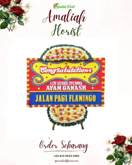 Sewa Papan Bunga Pucuk